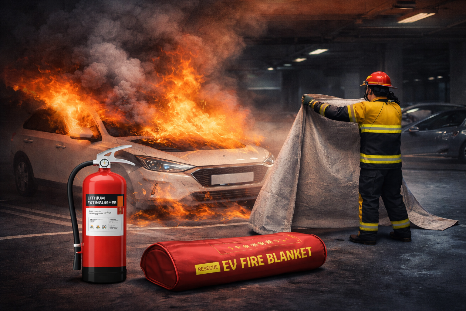電動車熱失控、鋰電池起火時怎麼辦？電動車防火設備怎麼選？
